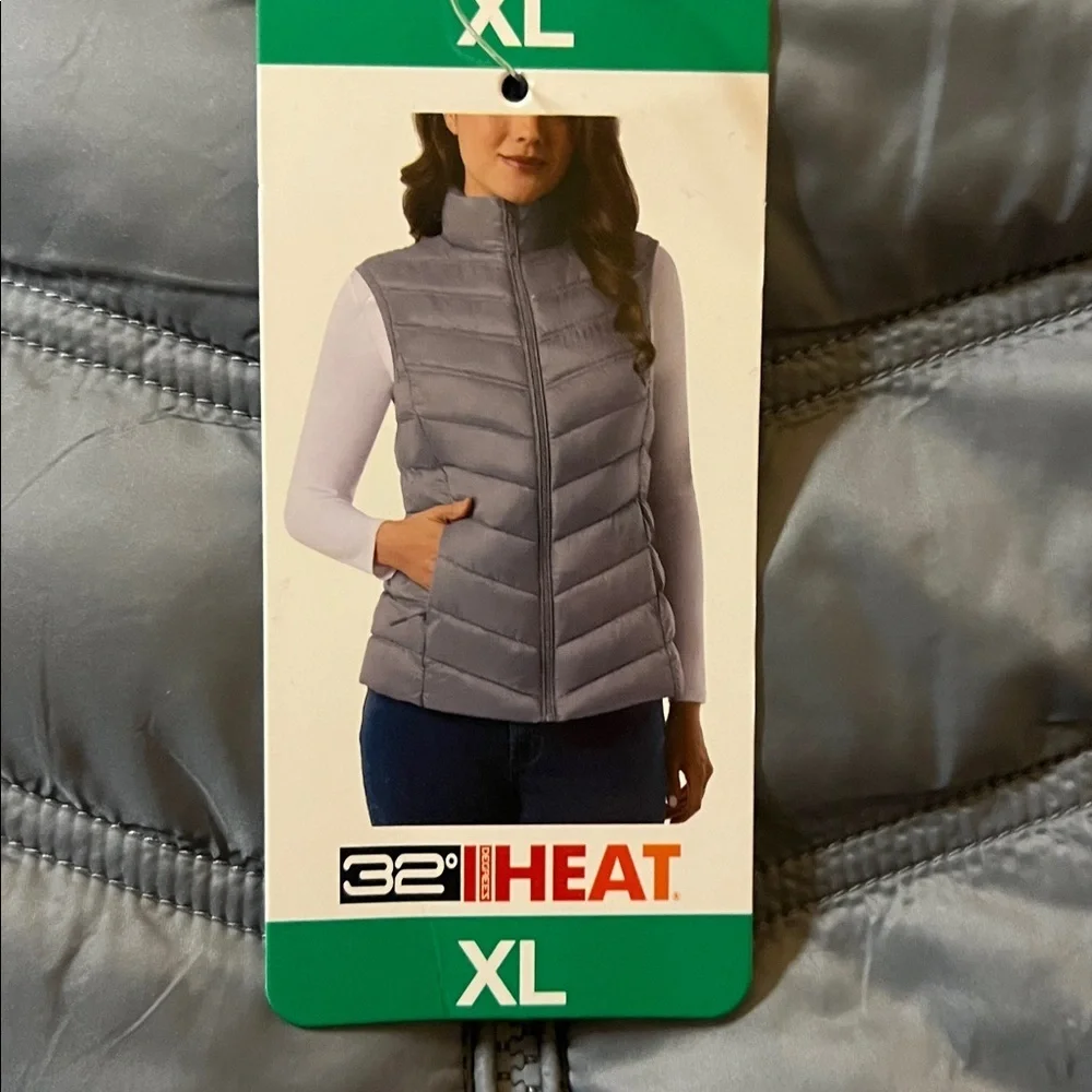 NWT‎ 32 degrees heat lightweight blue vest XL XS - Picture 3 of 4